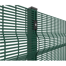 High security 358 welded mesh fence system jail prison fence anti climbed galvanized powders coating